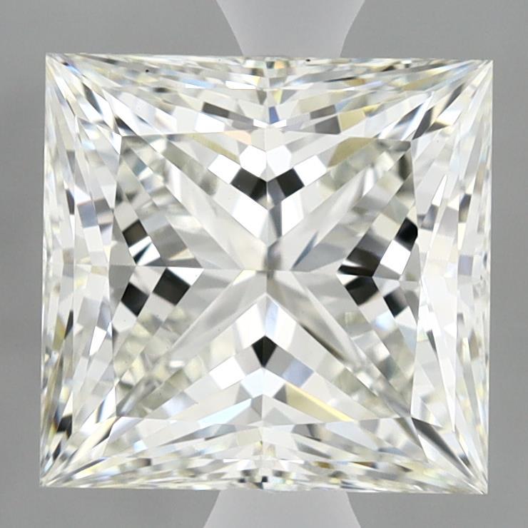 3.03 Carat Princess Shaped, Ideal Cut, G Color, VVS2 Clarity, IGI Certified Lab Grown Diamond