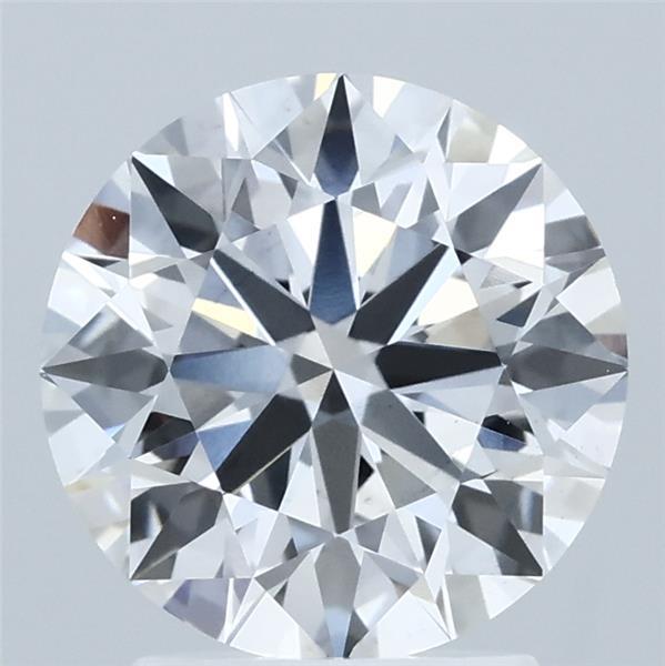 2.51 Carat Round Shaped, Ideal Cut, D Color, VS1 Clarity, IGI Certified Lab Grown Diamond