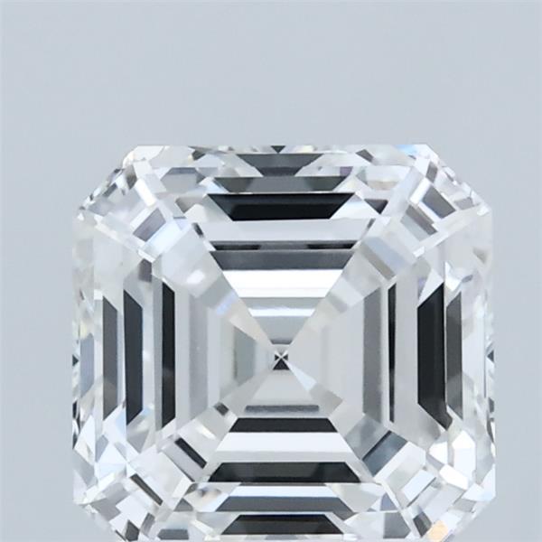 2.09 Carat Asscher Shaped, Ideal Cut, E Color, VVS2 Clarity, IGI Certified Lab Grown Diamond