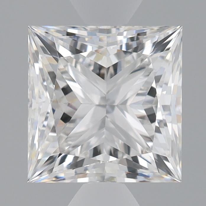 1.95 Carat Princess Shaped, Ideal Cut, E Color, VS1 Clarity, IGI Certified Lab Grown Diamond