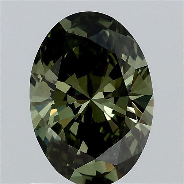 1.01 Carat Oval Shaped, Ideal Cut, FANCY VIVID GREEN Color, VS1 Clarity, IGI Certified Lab Grown Diamond