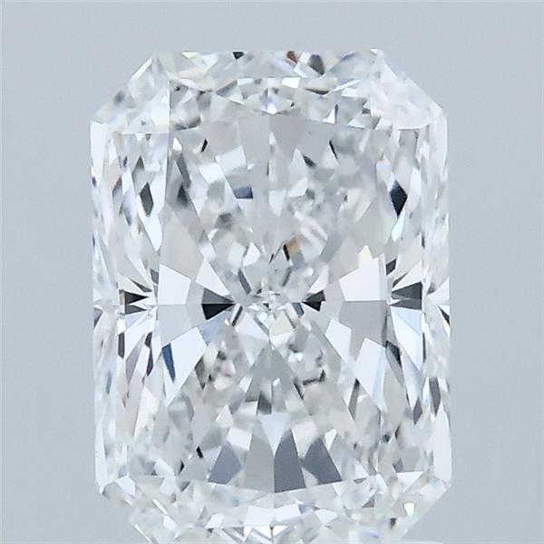 2.01 Carat Radiant Shaped, Excellent Cut, D Color, VVS2 Clarity, IGI Certified Lab Grown Diamond