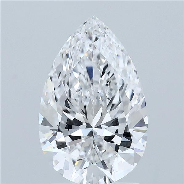 2.01 Carat Pear Shaped, Ideal Cut, D Color, VS1 Clarity, IGI Certified Lab Grown Diamond