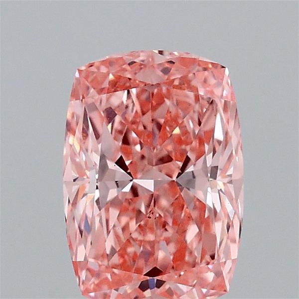 1.04 Carat Cushion Shaped, Ideal Cut, FANCY VIVID PINK Color, VS1 Clarity, IGI Certified Lab Grown Diamond