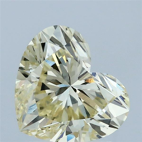 2.01 Carat Heart Shaped, Ideal Cut, FANCY YELLOW Color, VS1 Clarity, IGI Certified Lab Grown Diamond
