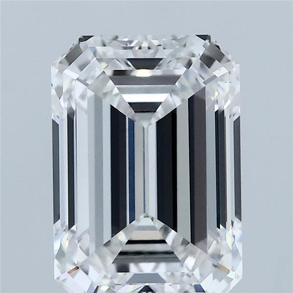 2.42 Carat Emerald Shaped, Ideal Cut, E Color, VS1 Clarity, IGI Certified Lab Grown Diamond