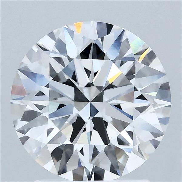2.10 Carat Round Shaped, Ideal Cut, E Color, VVS2 Clarity, IGI Certified Lab Grown Diamond