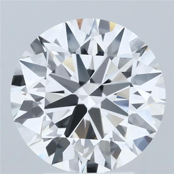 3.81 Carat Round Shaped, Ideal Cut, F Color, VVS2 Clarity, IGI Certified Lab Grown Diamond