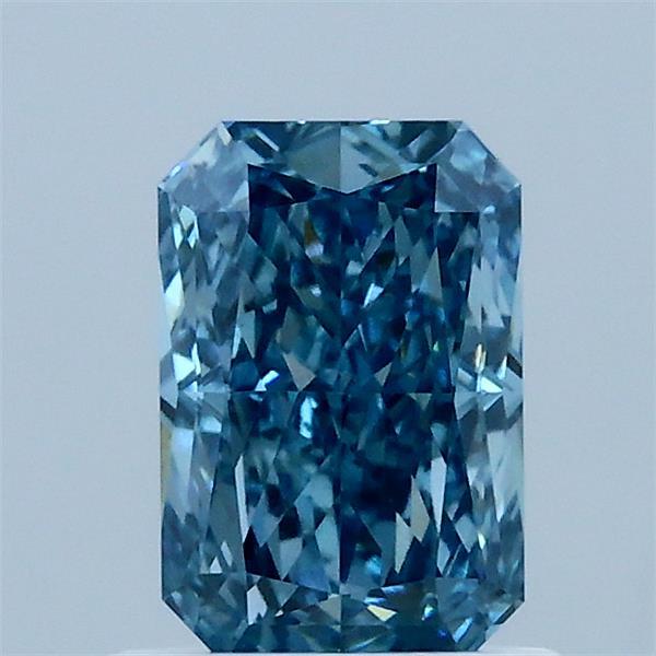 1.10 Carat Radiant Shaped, Excellent Cut, FANCY VIVID BLUE Color, VS1 Clarity, IGI Certified Lab Grown Diamond