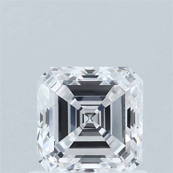0.84 Carat Asscher Shaped, Excellent Cut, D Color, VVS2 Clarity, IGI Certified Lab Grown Diamond
