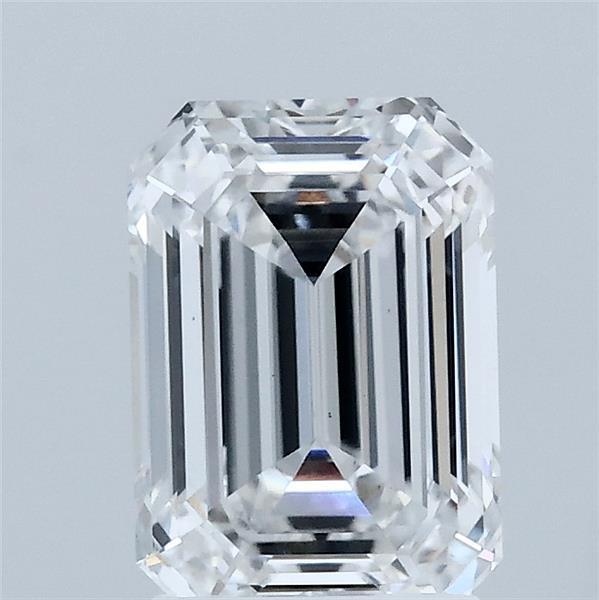 1.75 Carat Emerald Shaped, Ideal Cut, D Color, VS1 Clarity, IGI Certified Lab Grown Diamond