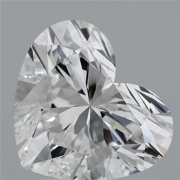 3.61 Carat Heart Shaped, Ideal Cut, E Color, VVS2 Clarity, IGI Certified Lab Grown Diamond