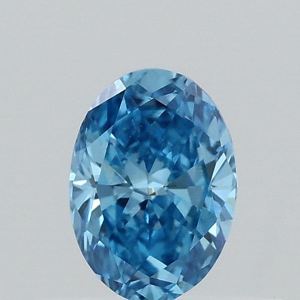 0.34 Carat Oval Shaped, Very Good Cut, FANCY VIVID BLUE Color, VS1 Clarity, IGI Certified Lab Grown Diamond