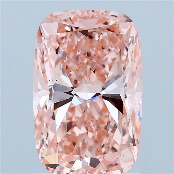 1.71 Carat Cushion Shaped, Excellent Cut, FANCY VIVID PINK Color, VS1 Clarity, IGI Certified Lab Grown Diamond