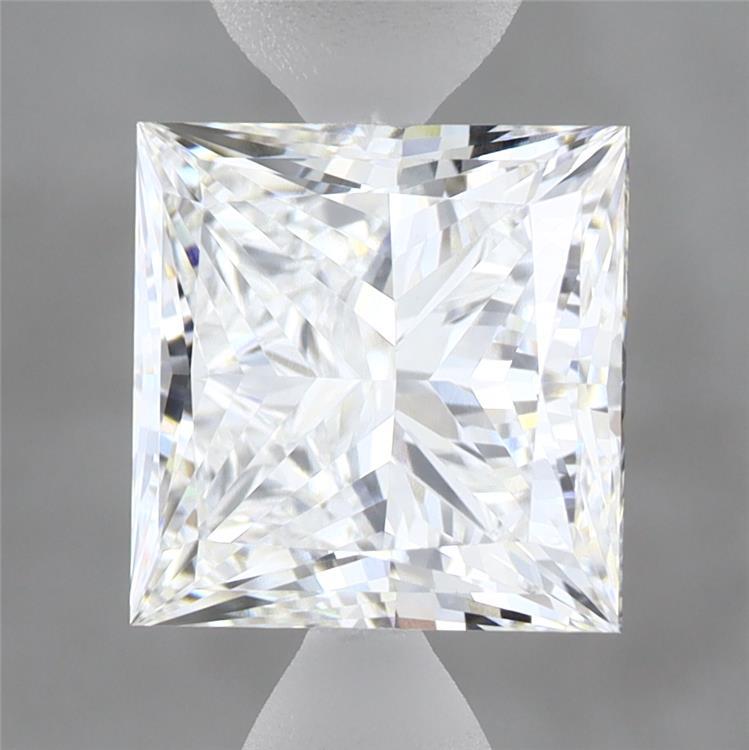 3.08 Carat Princess Shaped, Ideal Cut, E Color, VVS2 Clarity, IGI Certified Lab Grown Diamond