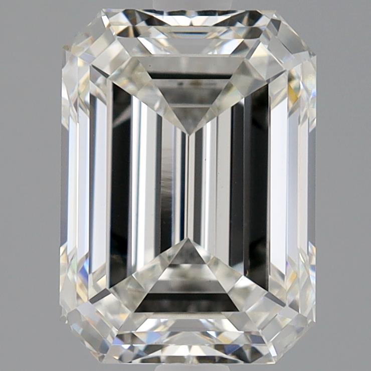 3.07 Carat Emerald Shaped, Ideal Cut, H Color, VS1 Clarity, IGI Certified Lab Grown Diamond