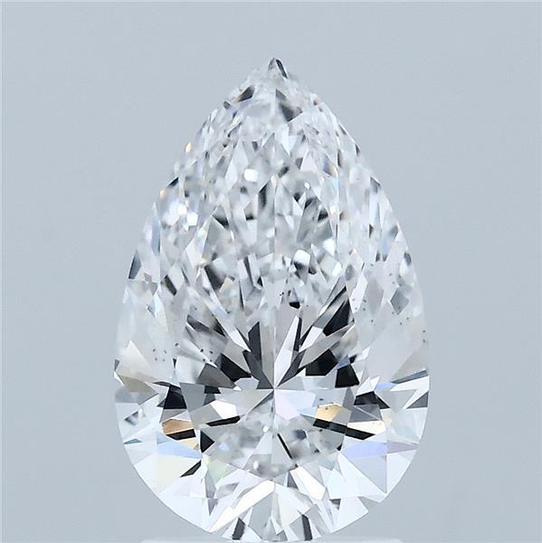 2.06 Carat Pear Shaped, Ideal Cut, D Color, VS2 Clarity, IGI Certified Lab Grown Diamond