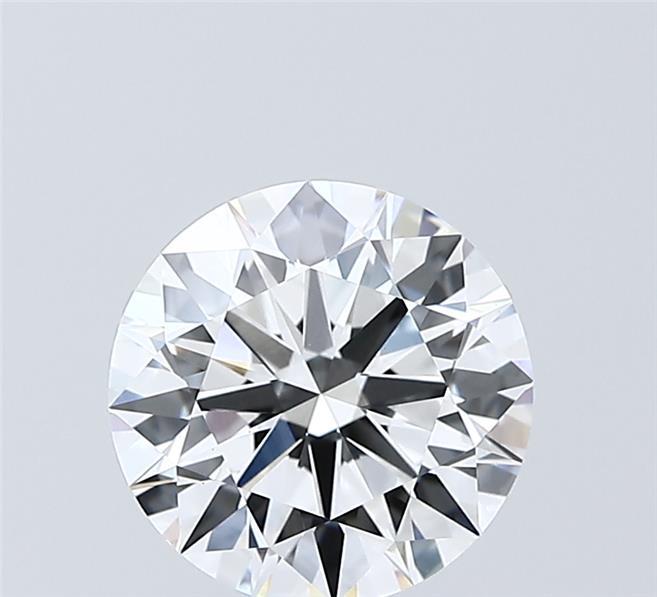 2.03 Carat Round Shaped, Ideal Cut, D Color, VVS2 Clarity, IGI Certified Lab Grown Diamond