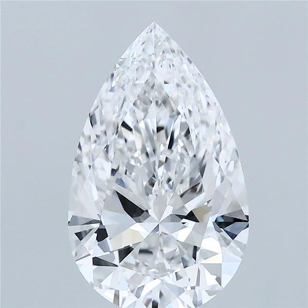 1.73 Carat Pear Shaped, Ideal Cut, D Color, VVS2 Clarity, IGI Certified Lab Grown Diamond