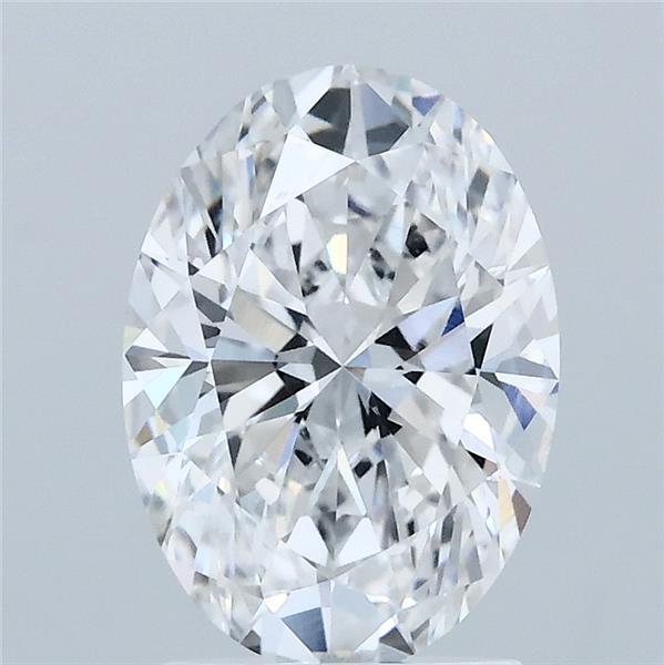 2.02 Carat Oval Shaped, Ideal Cut, D Color, VVS2 Clarity, IGI Certified Lab Grown Diamond