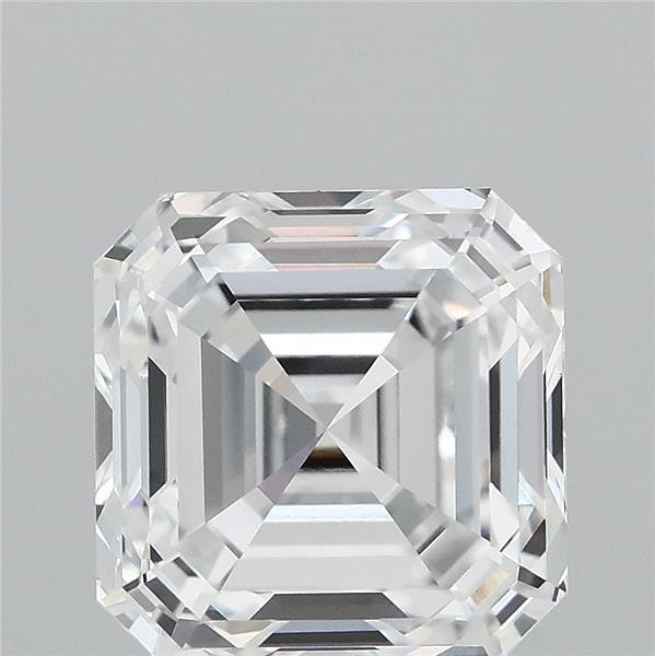4.03 Carat Asscher Shaped, Ideal Cut, D Color, VVS2 Clarity, IGI Certified Lab Grown Diamond
