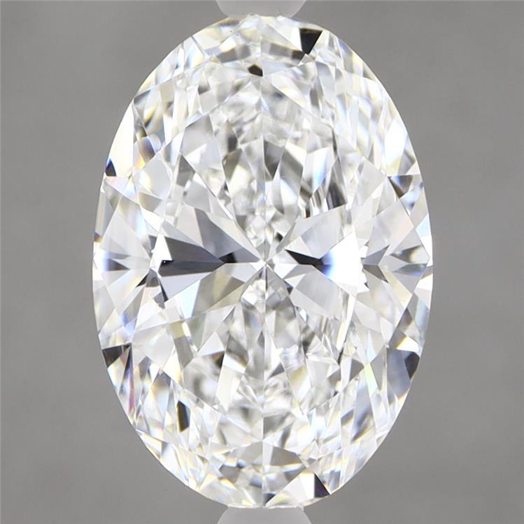 2.84 Carat Oval Shaped, Ideal Cut, D Color, VVS2 Clarity, IGI Certified Lab Grown Diamond