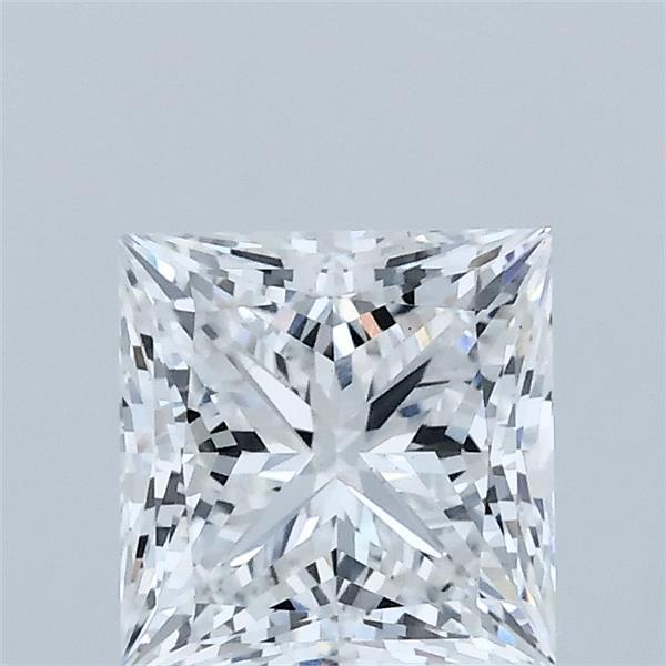 1.52 Carat Princess Shaped, Ideal Cut, D Color, VS1 Clarity, IGI Certified Lab Grown Diamond