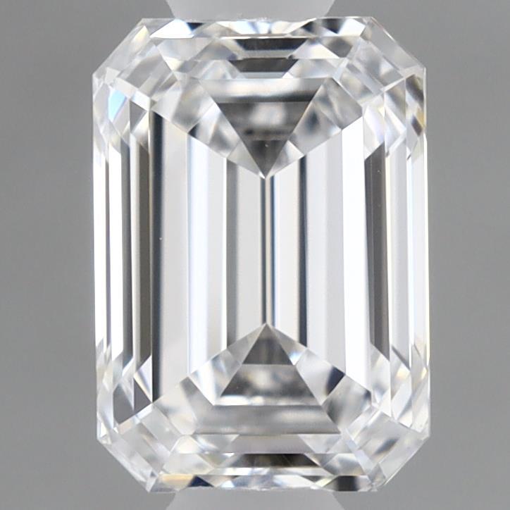 0.96 Carat Emerald Shaped, Ideal Cut, D Color, VVS2 Clarity, IGI Certified Lab Grown Diamond
