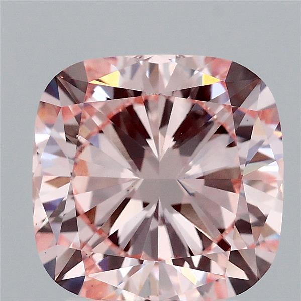 3.00 Carat Cushion Shaped, Excellent Cut, FANCY INTENSE PINK Color, VS2 Clarity, IGI Certified Lab Grown Diamond