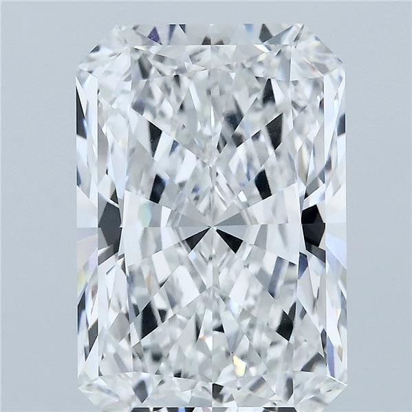 6.27 Carat Radiant Shaped, Ideal Cut, E Color, VVS2 Clarity, IGI Certified Lab Grown Diamond