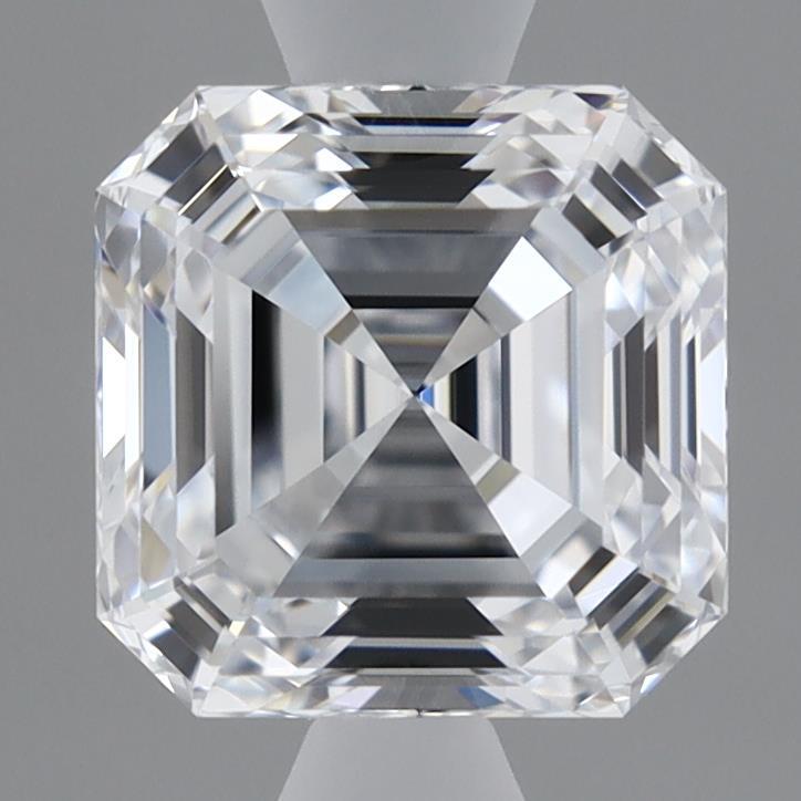 1.04 Carat Asscher Shaped, Ideal Cut, E Color, VVS2 Clarity, GIA Certified Lab Grown Diamond