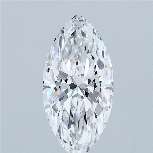 1.53 Carat Marquise Shaped, Ideal Cut, D Color, VVS2 Clarity, IGI Certified Lab Grown Diamond