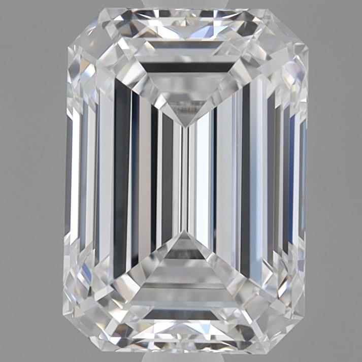 0.98 Carat Emerald Shaped, Ideal Cut, D Color, VVS2 Clarity, IGI Certified Lab Grown Diamond