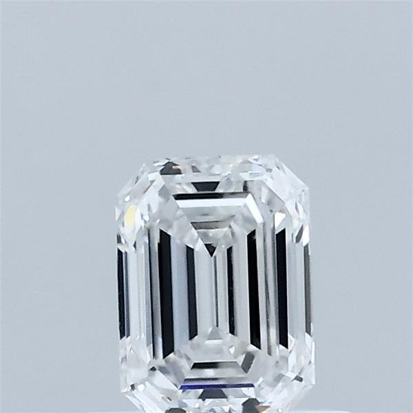 0.53 Carat Emerald Shaped, Excellent Cut, D Color, VVS1 Clarity, IGI Certified Lab Grown Diamond