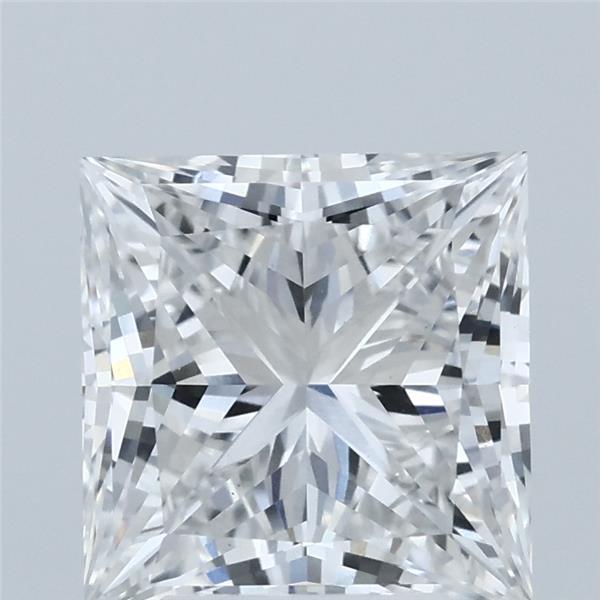 3.08 Carat Princess Shaped, Ideal Cut, E Color, VS1 Clarity, IGI Certified Lab Grown Diamond