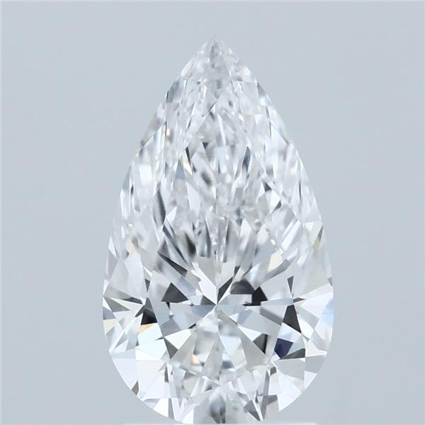 2.03 Carat Pear Shaped, Ideal Cut, E Color, VVS2 Clarity, IGI Certified Lab Grown Diamond