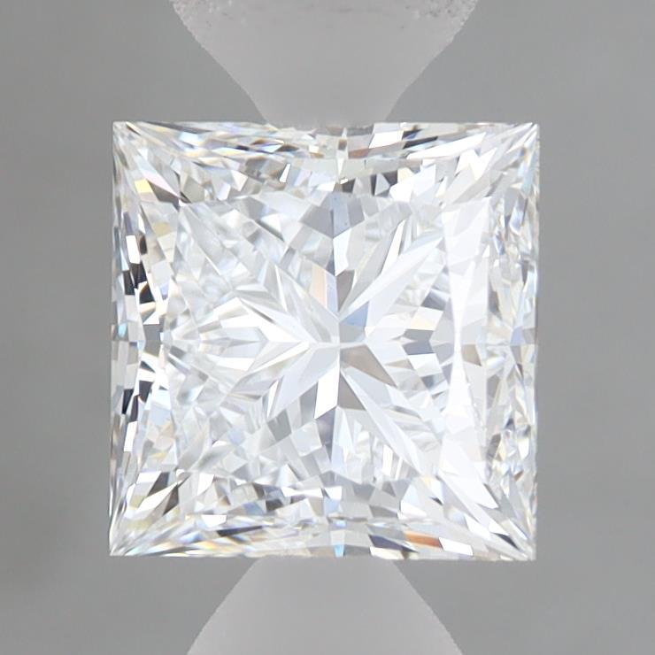 1.53 Carat Princess Shaped, Ideal Cut, D Color, VVS2 Clarity, IGI Certified Lab Grown Diamond