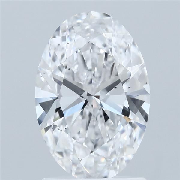 1.59 Carat Oval Shaped, Ideal Cut, D Color, SI1 Clarity, IGI Certified Lab Grown Diamond