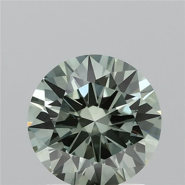 1.50 Carat Round Shaped, Excellent Cut, FANCY VIVID GREEN Color, VS1 Clarity, IGI Certified Lab Grown Diamond