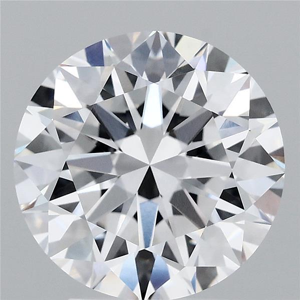 3.66 Carat Round Shaped, Excellent Cut, E Color, VVS1 Clarity, IGI Certified Lab Grown Diamond
