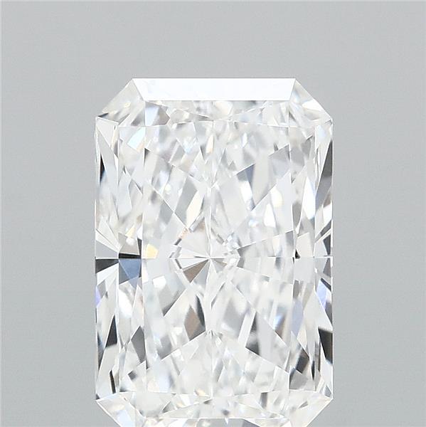 2.54 Carat Radiant Shaped, Ideal Cut, E Color, VVS1 Clarity, IGI Certified Lab Grown Diamond