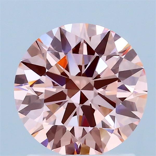 1.40 Carat Round Shaped, Ideal Cut, FANCY INTENSE PINK Color, VVS2 Clarity, IGI Certified Lab Grown Diamond