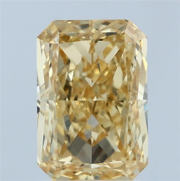2.23 Carat Radiant Shaped, Excellent Cut, FANCY VIVID YELLOW Color, VVS2 Clarity, IGI Certified Lab Grown Diamond