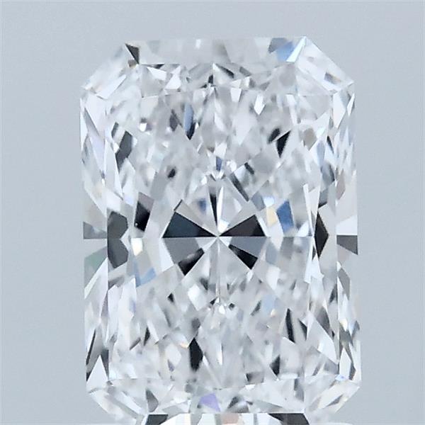 1.36 Carat Radiant Shaped, Ideal Cut, D Color, VVS2 Clarity, IGI Certified Lab Grown Diamond