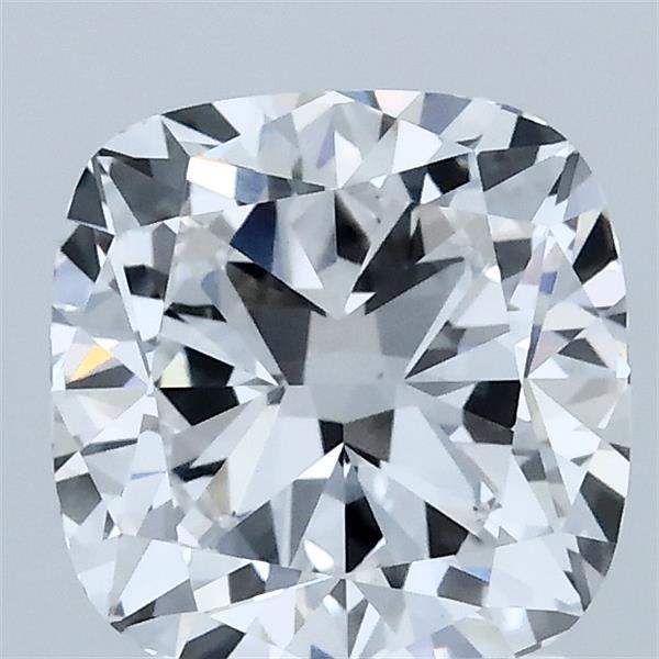 2.10 Carat Cushion Shaped, Ideal Cut, D Color, VVS2 Clarity, IGI Certified Lab Grown Diamond