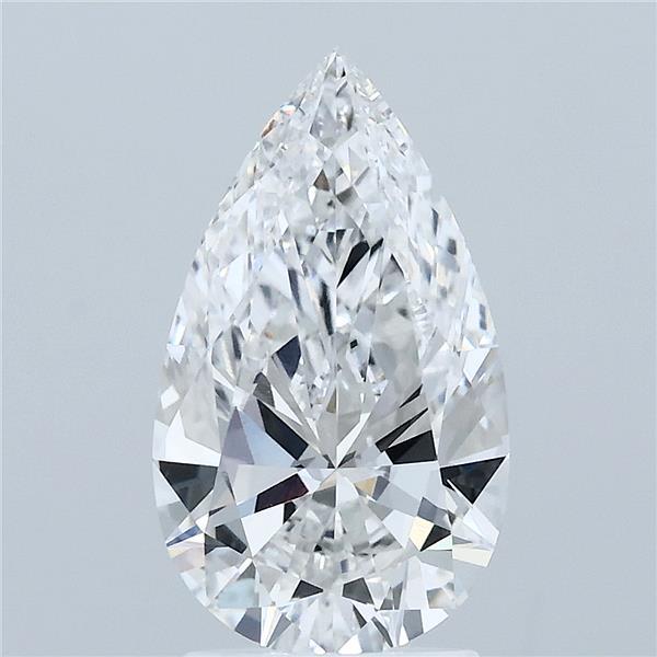 2.20 Carat Pear Shaped, Ideal Cut, F Color, VVS2 Clarity, IGI Certified Lab Grown Diamond