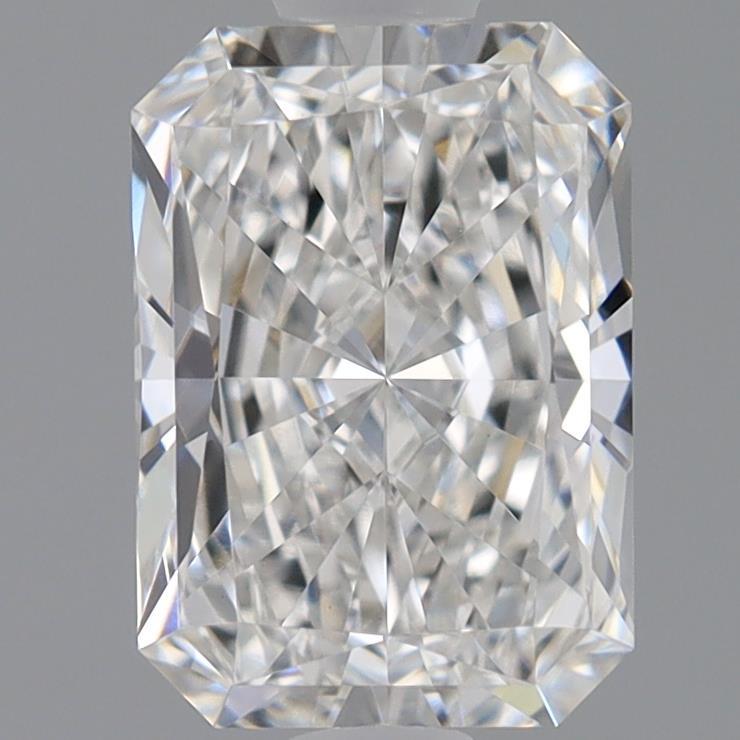 0.95 Carat Radiant Shaped, Ideal Cut, E Color, VVS2 Clarity, IGI Certified Lab Grown Diamond
