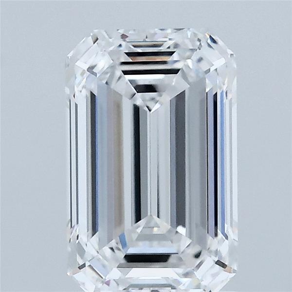 1.56 Carat Emerald Shaped, Ideal Cut, D Color, VVS2 Clarity, IGI Certified Lab Grown Diamond