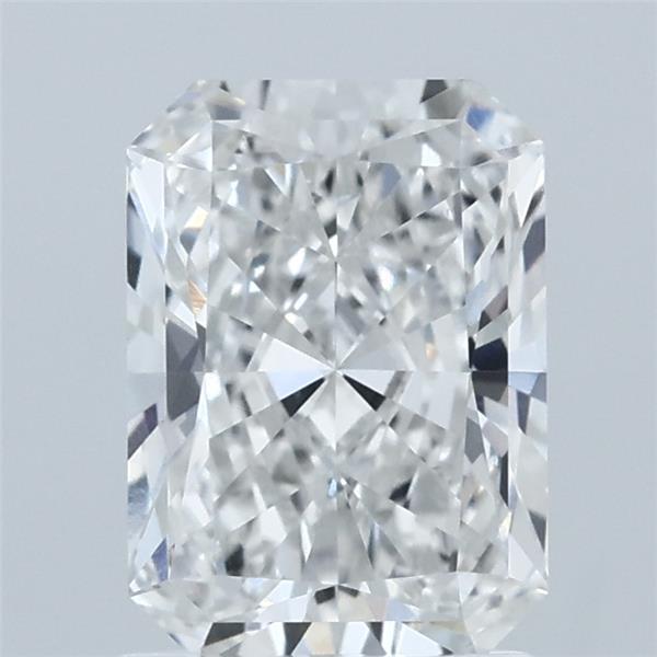 1.58 Carat Radiant Shaped, Ideal Cut, E Color, VVS2 Clarity, IGI Certified Lab Grown Diamond
