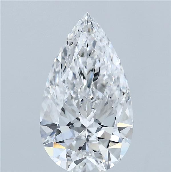 2.22 Carat Pear Shaped, Ideal Cut, E Color, VVS2 Clarity, IGI Certified Lab Grown Diamond